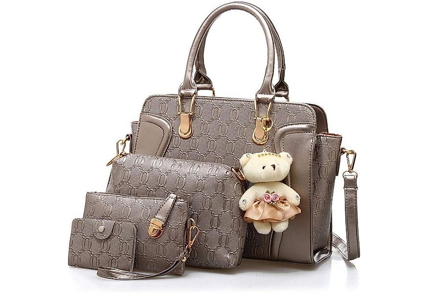 LuxusKollektion Handtasche Handtasche Damen Mittelgroß Set 4-teilig PU Lede günstig online kaufen