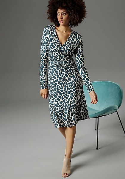 Aniston SELECTED Jerseykleid mit farbigem animal-print günstig online kaufen