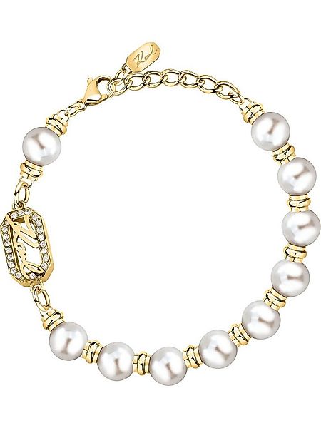 KARL LAGERFELD Armband Karl Lagerfeld Damen-Armband Edelstahl Kunstperle, P günstig online kaufen