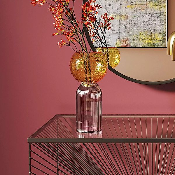 Kare Design Tischvase "Vase Marvelous Duo Gelb Lila 31cm" günstig online kaufen