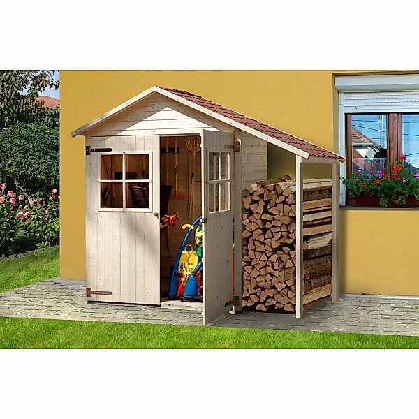 weka Garten-Geräteschrank "Gr. 2", BxTxH: 224x87x216 cm, mit Schleppdach günstig online kaufen