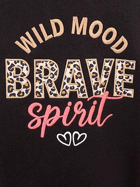Zwillingsherz Kapuzensweatjacke ""Brave Spirit"" Langarm, Reißverschluss, K günstig online kaufen
