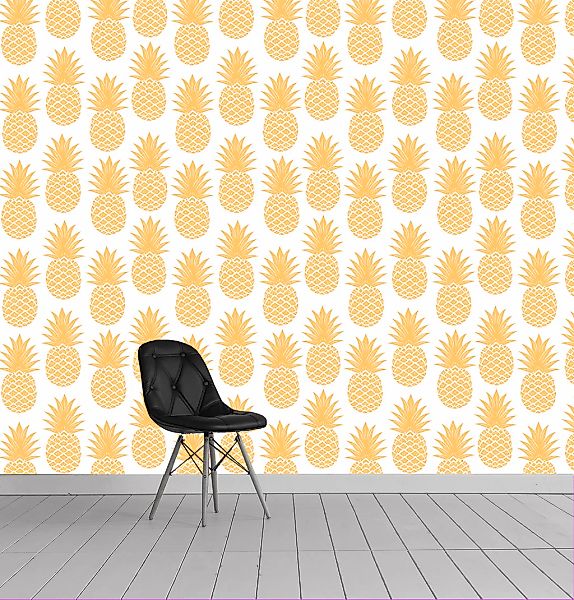 queence Vinyltapete »Elodie«, bedruckt-tropisch, 90x250cm, selbstklebend, k günstig online kaufen