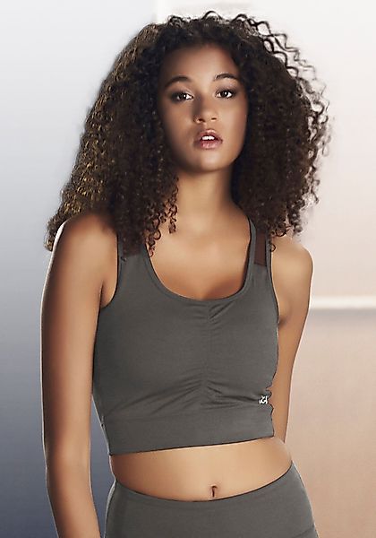 LASCANA ACTIVE Crop-Top mit Raffung und günstig online kaufen
