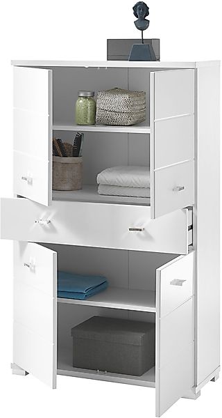 BASIC by Balculina Midischrank "Pool, Badezimmerschrank BxHxT 76x123x31", ( günstig online kaufen