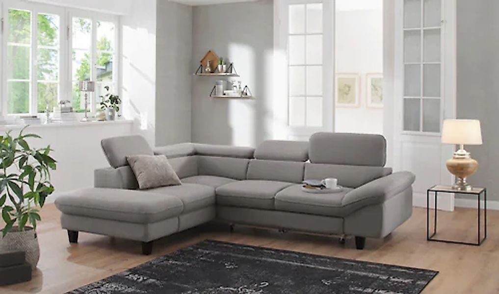 Home affaire Ecksofa »Pilot L-Form«, mit Kopfteilverstellung, wahlweise mit günstig online kaufen