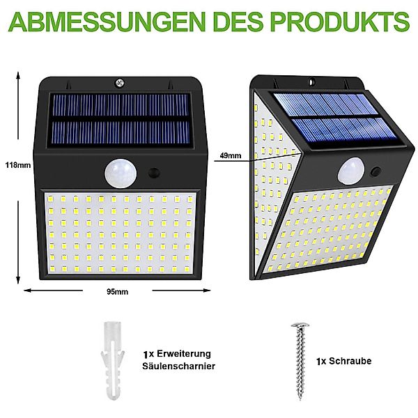 Sunicol LED Solarleuchte 170 LED 300° günstig online kaufen