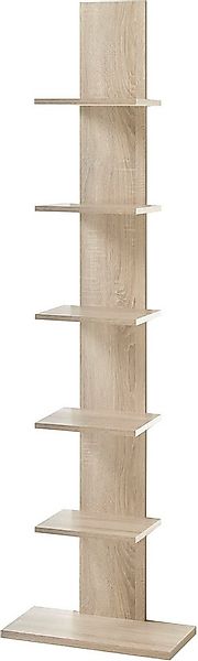 BEGA OFFICE Bücherregal Wall, mit 6 Abstellflächen, 50x180 cm günstig online kaufen