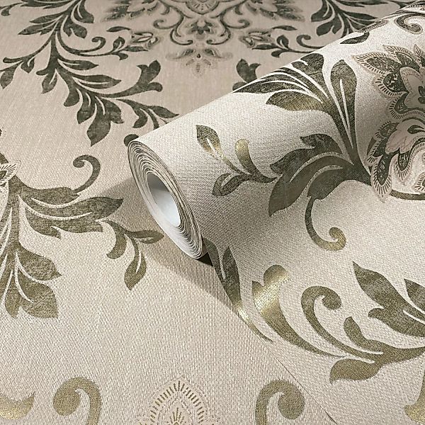 Marburg Vliestapete Villa Romana 53 Ornament Grau FSC® günstig online kaufen