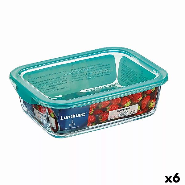 Rechteckige Lunchbox Mit Deckel Luminarc Keep'n Lagon 12 X 8,5 X 5,4 Cm Tür günstig online kaufen