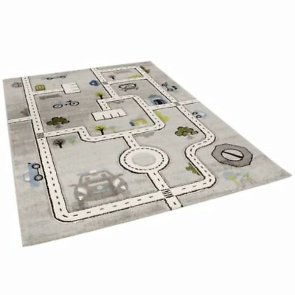 Pergamon Kinder Teppich Maui Kids Straßen Spielteppiche grau Gr. 120 x 170 günstig online kaufen