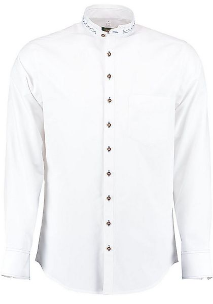 OS Trachten Trachtenhemd Storax Langarmhemd mit Stickerei auf dem Stehkrage günstig online kaufen