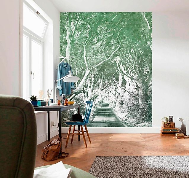 Sanders & Sanders Fototapete Wald Grün 200 x 250 cm 611922 günstig online kaufen