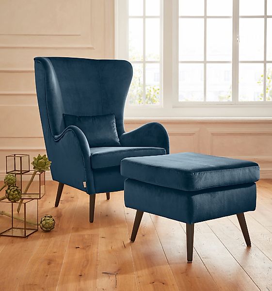 Guido Maria Kretschmer Home&Living Sessel »Sallito«, incl. Hocker, in 6 Bez günstig online kaufen