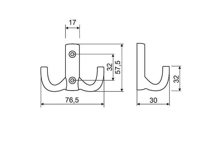 SO-TECH® Garderobenhaken JULIE STRONG - extra stabile Ausführung (1 St), Va günstig online kaufen