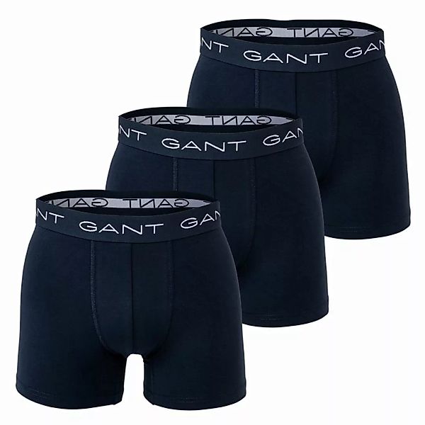 GANT Herren Boxer Shorts, 3er Pack - Boxer Briefs, Cotton Stretch Marine S günstig online kaufen