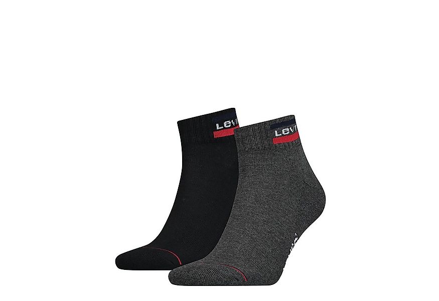 Levi's® Kurzsocken LEVIS MID CUT SPRTWR LOGO (2 Paar) weicher Cotton-Mix, e günstig online kaufen