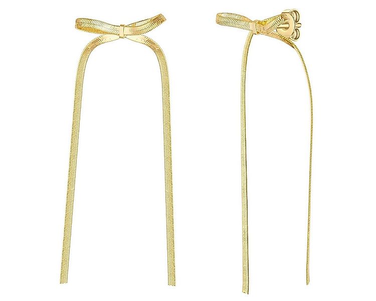 Yokoamii Paar Ohrhänger Schleife gelbgold günstig online kaufen