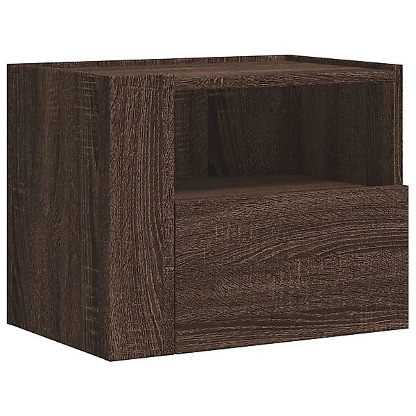 vidaXL Nachttisch Wand-Nachttisch Braun Eichen-Optik 45x30x35 günstig online kaufen