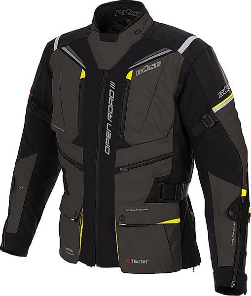 Büse Motorradjacke Büse Open Road III Textiljacke Dunkelgrau günstig online kaufen
