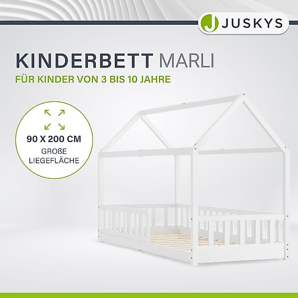 Juskys Kinderbett Marli, 90x200 cm, 3 günstig online kaufen