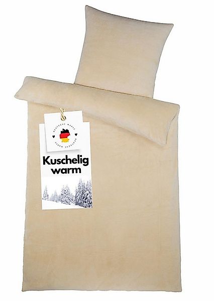 Carpe Sonno Bettwäsche 135x200 Teddy Plüsch Kuschel Bettwäsche Winter Fleec günstig online kaufen