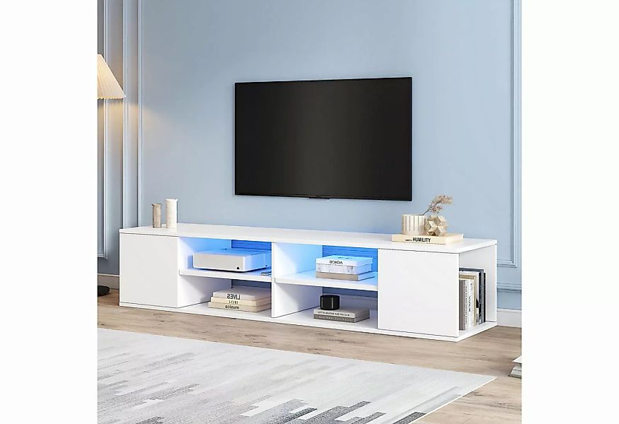 HAUSS SPLOE TV-Schrank 140 cm mit LED-Beleuchtung, stehend und hängend TV l günstig online kaufen