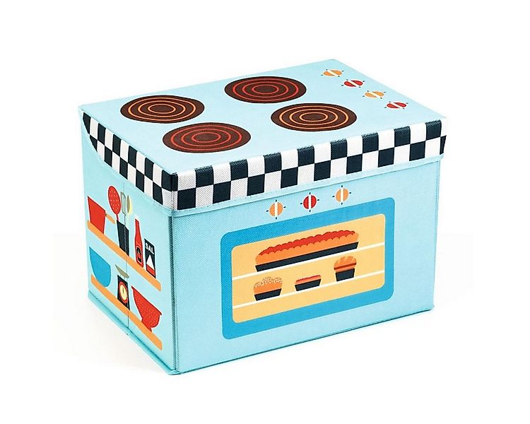 DJECO Spielzeugtruhe Aufbewahrungsbox und Spielherd 2-in-1 Spielzeugbox 35 günstig online kaufen