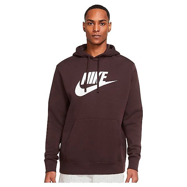 Nike Sportswear Club Fleece Graphic Kapuzenpullover XS Brown Basalt / Brown günstig online kaufen