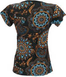 Guru-Shop T-Shirt Boho T-Shirt mit Mandaladruck, günstig online kaufen