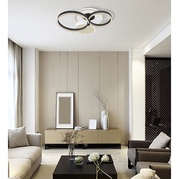 GLOBO LIGHTING LED Deckenleuchte »JACK« LED-Modul 1 Stk. Deckenlampe/rund/W günstig online kaufen