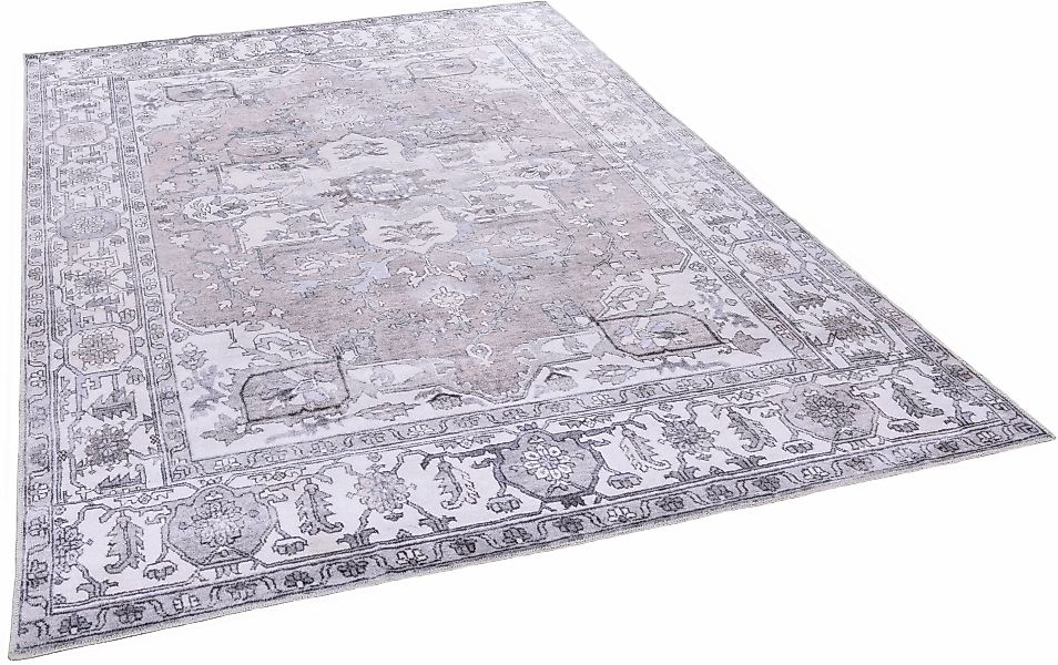 Gino Falcone Teppich »Adara GF 121«, rechteckig, 3 mm Höhe, Flachgewebe, Or günstig online kaufen