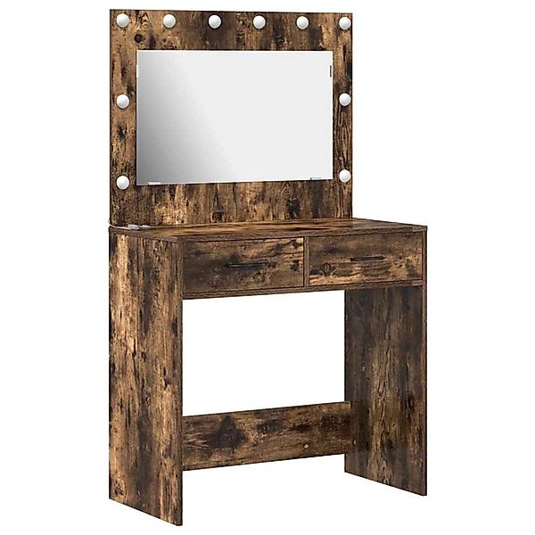vidaXL Schminktisch Geräucherte Eiche 78,5 x 41 x 135 cm Holzwerkstoff 8650 günstig online kaufen
