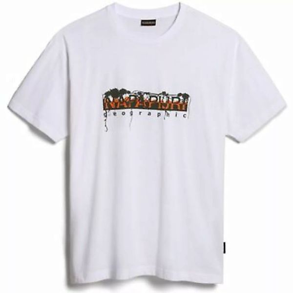 Napapijri  T-Shirts & Poloshirts S-PAJAS SS NP0A4H27-002 BRIGHT WHITE günstig online kaufen