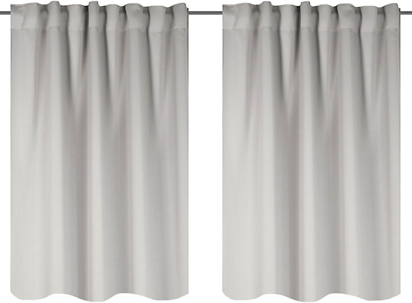 Home Basics Vorhang BLACKY, Multifunktionsband (2 günstig online kaufen