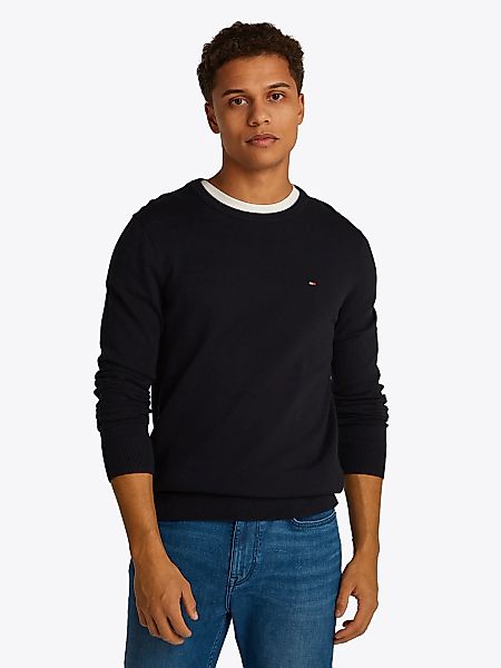Tommy Hilfiger Rundhalspullover ESSENTIAL COTTON CREW günstig online kaufen
