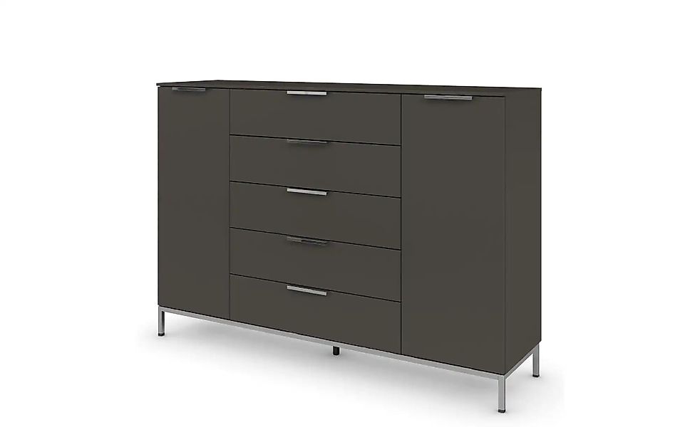 Highboard  Frome ¦ schwarz ¦ Maße (cm): B: 160 H: 111 Kommoden & Sideboards günstig online kaufen