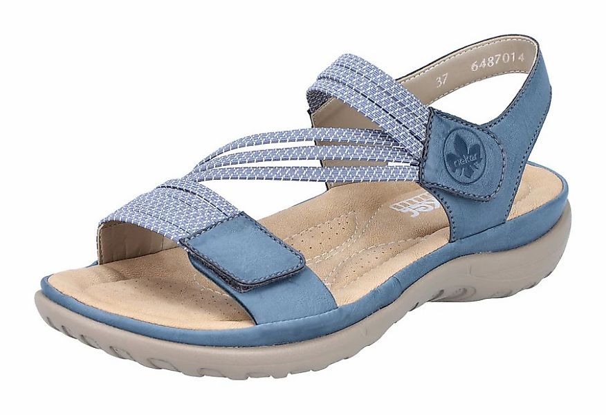 Rieker Riemchensandale Sommerschuh, Sandalette, Keilabsatz, mit Gummizügen günstig online kaufen