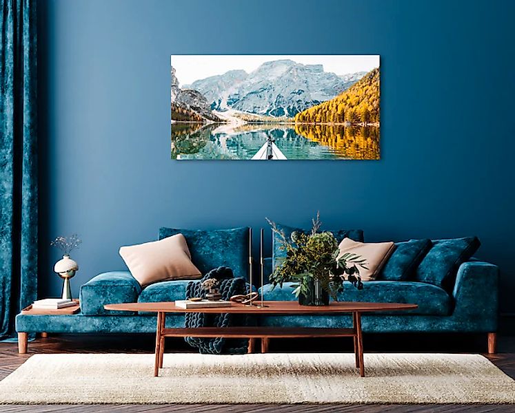 queence Acrylglasbild »Echo«, See-Seelandschaft-Berge-Berge & Alpenbilder-W günstig online kaufen