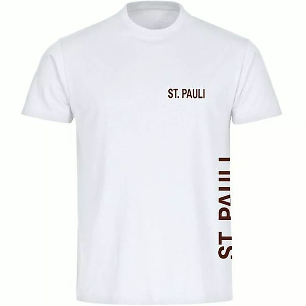 multifanshop T-Shirt Herren St. Pauli - Brust & Seite - Männer günstig online kaufen
