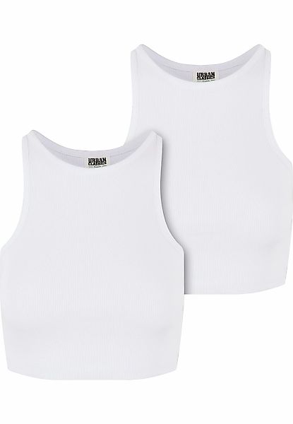 URBAN CLASSICS Tanktop "Urban Classics Ladies Organic Cropped Rib Top 2-Pac günstig online kaufen