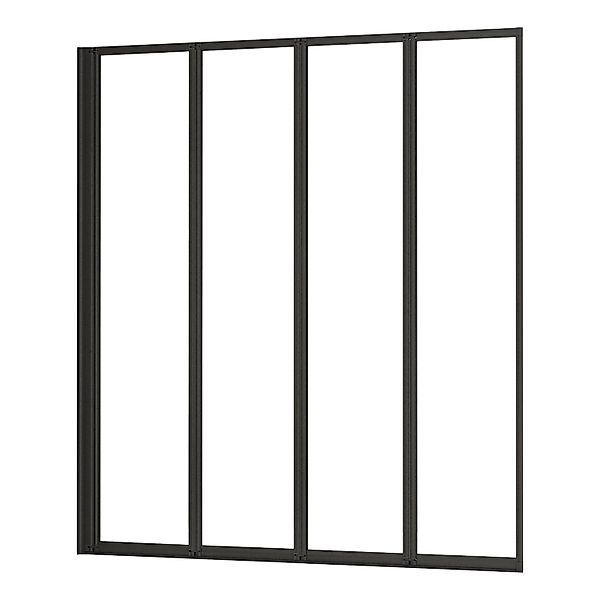 AICA 100x140cm Schwarz 4-ftg. Faltbare Badewanneaufsatz 4mm ESG Sicherheits günstig online kaufen
