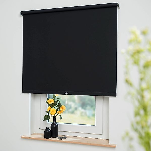 Liedeco Springrollo »Uni«, verdunkelnd, Perlreflex-beschichtet, mit Bohren, günstig online kaufen