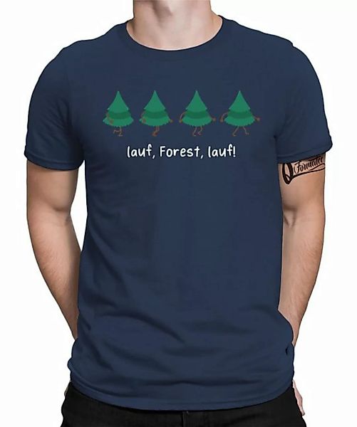 Quattro Formatee Kurzarmshirt Lauf Forest lauf - Lustiger Spruch Statement günstig online kaufen