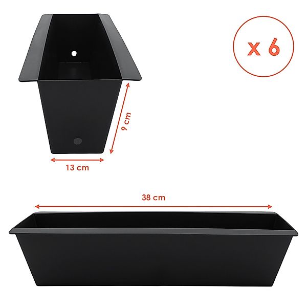 Spetebo Pflanzeinsatz 6er Kunststoff Europaletten Pflanzkasen günstig online kaufen