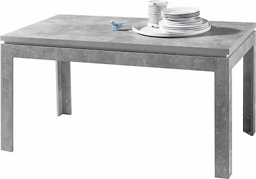 Stolkom Esstisch »Stone«, 140-180 cm ausziehbar, Tisch in Beton Dekor günstig online kaufen