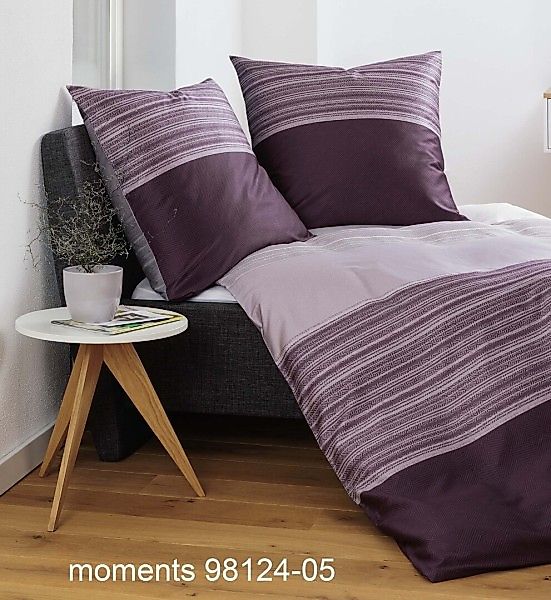 Janine Janine Mako-Satin Bettwäsche moments 98124 beere rosa Größe:  155x22 günstig online kaufen