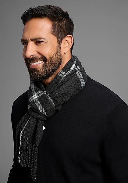 Mans World Schal, mit dezent-auffälligem Karomuster - NEW günstig online kaufen