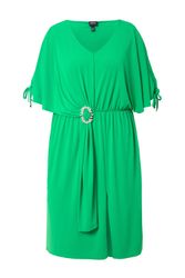 Ulla Popken Cocktailkleid Midikleid drapiert Oversized günstig online kaufen