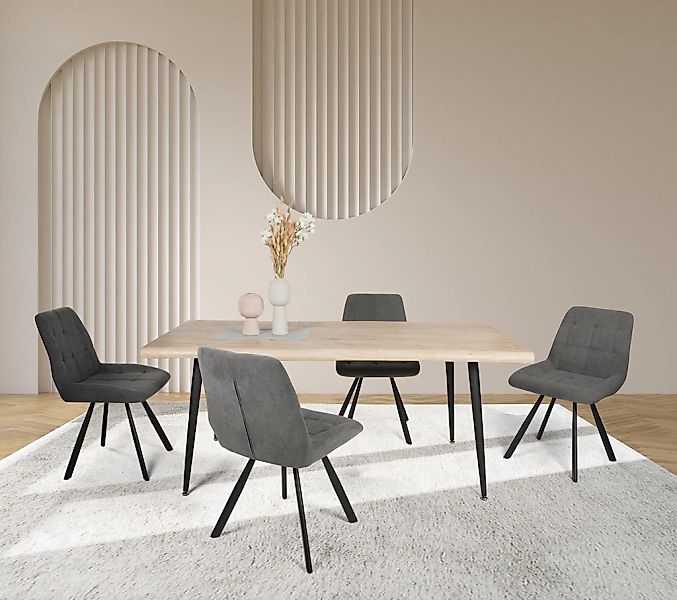 Duo Collection Essgruppe "Esszimmergruppe Tailin & Elli" Set, 5-tlg., 5 Stk günstig online kaufen